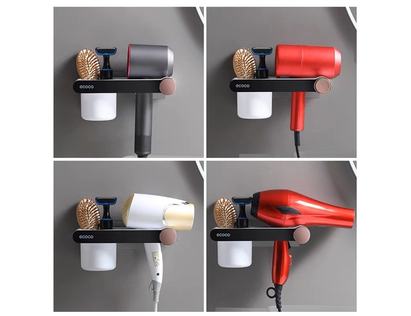 Kệ Để Máy Sấy Tóc Ecoco E2208 Cao Cấp Dán Tường Tiện Lợi Siêu Bền 13 ke may say toc ecoco 1 1