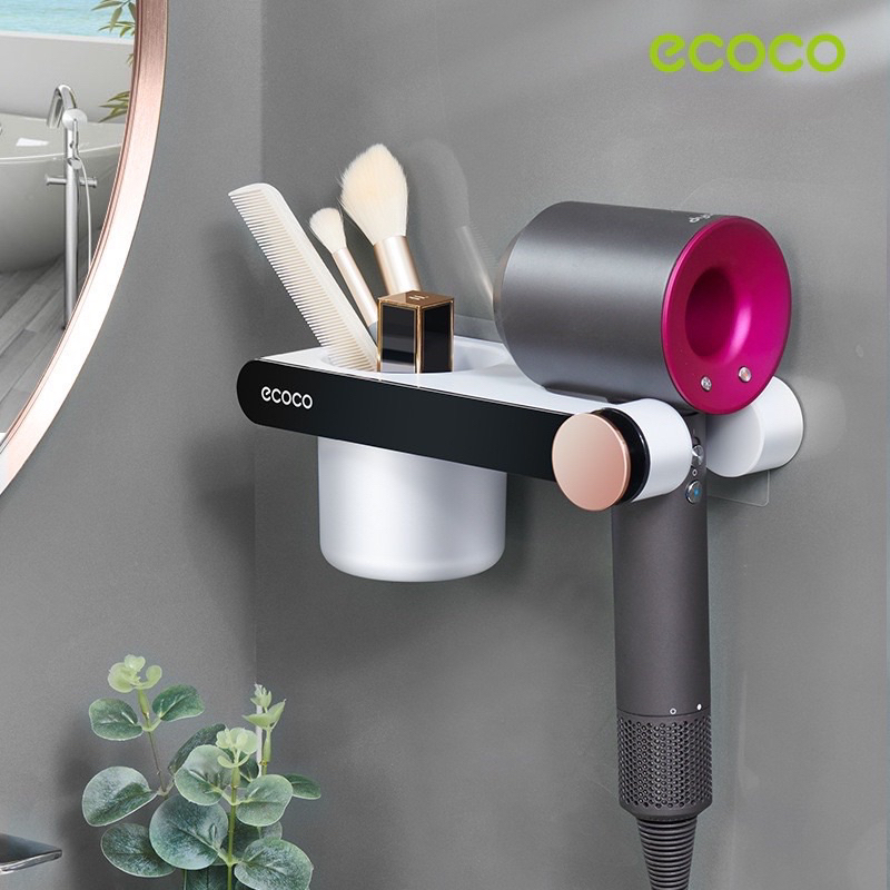 Kệ Để Máy Sấy Tóc Ecoco E2208 Cao Cấp Dán Tường Tiện Lợi Siêu Bền 1 ke may say toc ecoco 5