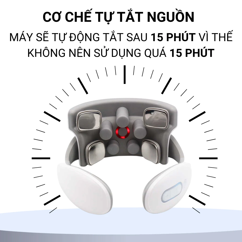 {Cao Cấp} Máy Massage Cổ Vai Gáy 4D Xung Điện Thông Minh Nhật Bản, Chườm Nóng 42 độ, Hỗ Trợ Điều Trị Đau Vai Gáy, Mỏi Cổ, Giải Tỏa Căng Thẳng, Stress, Người Làm Văn Phòng, Quà Tặng Ông Bà Cha Mẹ Người Thân Yêu, Xuất Xứ Nhật Bản. 3 may massage co 4d 6