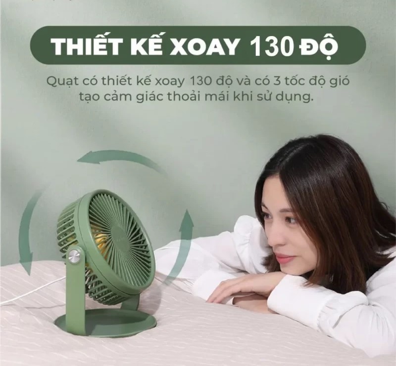 Quạt Tích Điện Yoobao F2 PRO Max Pin 10000mAh 13 quat tich dien yoobao f2 pro 2 1