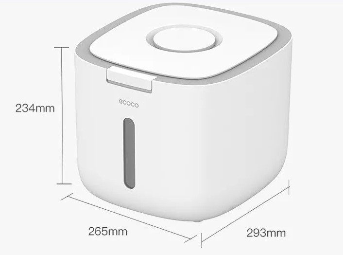 Thùng Đựng Gạo Thông Minh Ecoco E2005 10kg Nhỏ Gọn Tiện Lợi, Chống Côn Trùng, Ẩm Mốc 18 thung dung gao ecoco 4