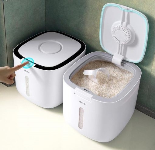 Thùng Đựng Gạo Thông Minh Ecoco E2005 10kg Nhỏ Gọn Tiện Lợi, Chống Côn Trùng, Ẩm Mốc 3 thung dung gao ecoco 5