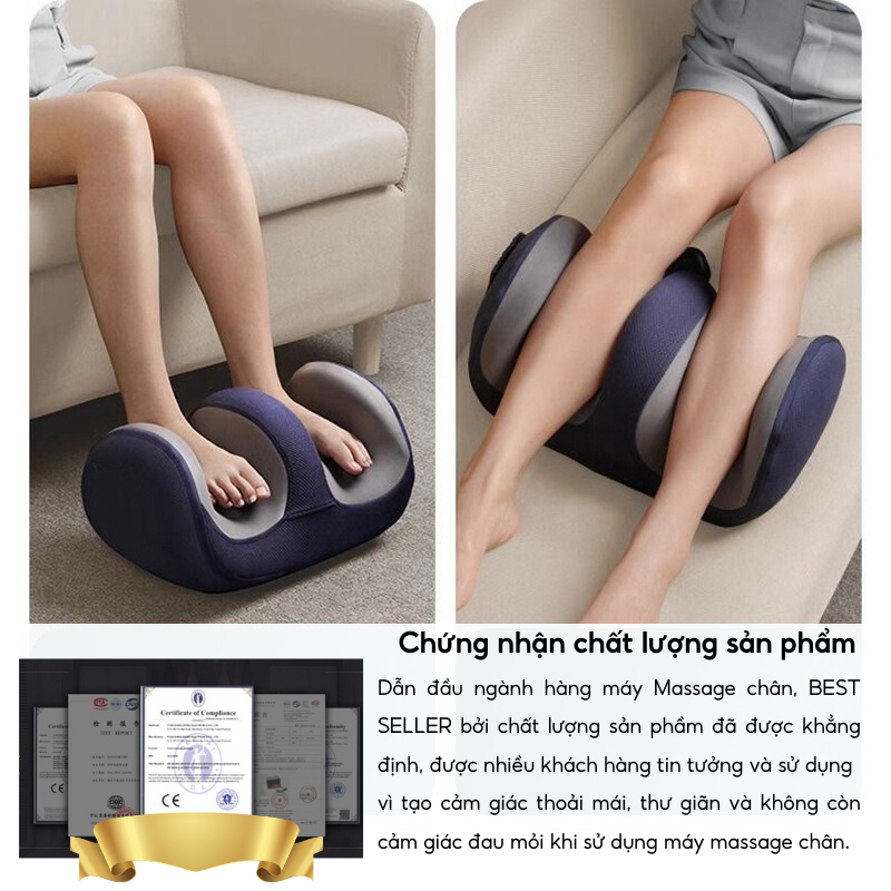 {Cao Cấp} Máy Massage Chân 3D Bấm Huyệt Thế Hệ Mới, Đa Chế Độ Massage Chườm Ấm Hiệu Quả Massage Đa Vùng Chườm Nóng, Quà Tặng Gia Đình Ông Bà Bố Mẹ Người Thân Yêu, Xuất Xứ Nhật Bản, Mẫu Mới 2025... 5 may massage chan bam huyet 6