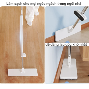 Cây Lau Nhà Tự Vắt Ecoco E2393 Thông Minh Kháng Khuẩn Ion Bạc Xoay 360 Độ 9 Cay lau nha ecoco 7 1