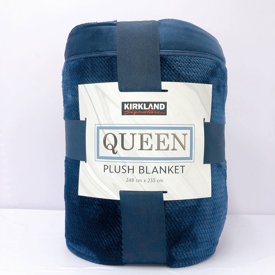 Chăn Lông Cừu Kirkland Plush Blanket Queen Nặng 3,2kg, 248 x 233cm Mềm Mại Ấm Áp 1 chan long cuu kirkland 1
