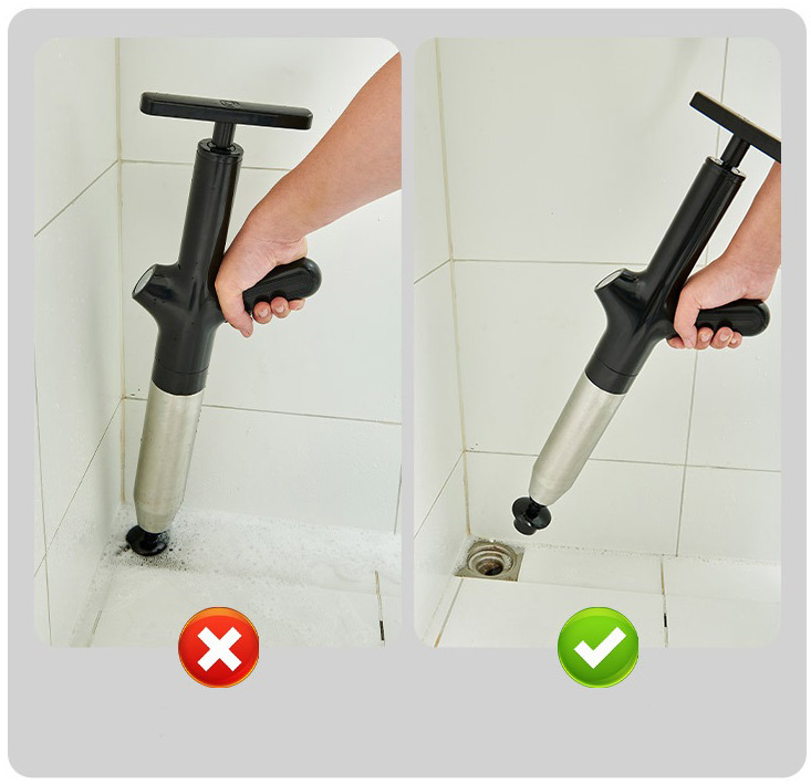 {Chính Hãng} Súng Thông Tắc Bồn Cầu Kèm Bơm Khí Nén Đa Năng Áp Lực Cao 4 in 1 Thông Minh, Chất Liệu Nhựa ABS Siêu Bền, Áp Suất Lớn Lực Đẩy Khỏe, Thông Tắc Bồn Cầu, Chậu Rửa, Cống Sàn,...Dễ Sử Dụng Tiết Kiệm Chi Phí, Nhà Nào Cũng Nên Có 1 Cái Dự Phòng, Được Nhiều Khách Hàng Tin Dùng... 2 dung cu thong cong 10