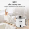 {Cao Cấp} Nồi Lẩu Điện Mini Ca Nấu Mì Đa Năng Lebenlang LBEC0808 1500ml, Ruột Inox 304, Kiểu Dáng Nhỏ Gọn, Không Chiếm Nhiều Diện Tích, Quà Tặng Gia Đình Người Thân, Được Nhiều Khách Hàng Tin Dùng. 23 noi lau dien mini lebenlang 4
