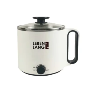 {Cao Cấp} Nồi Lẩu Điện Mini Ca Nấu Mì Đa Năng Lebenlang LBEC0808 1500ml, Ruột Inox 304, Kiểu Dáng Nhỏ Gọn, Không Chiếm Nhiều Diện Tích, Quà Tặng Gia Đình Người Thân, Được Nhiều Khách Hàng Tin Dùng. 6 noi lau dien mini lebenlang 6